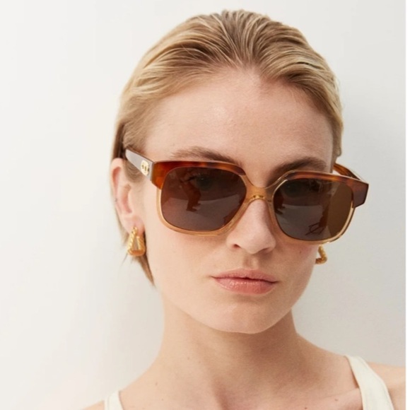 Celine Eyewear Tortoiseshell Acetate Sunglasses